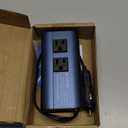 300W Car Power Inverter, DC 12V to 110V AC Car Plug Adapter Outlet with USB-Fast Charger(25W) USB-A20W and Dual AC Outlet, QC3.0, 4 USB Ports, Car Charger for LaptopPhone, etc (Blue)