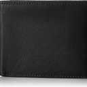 Royce Leather Rfid Blocking Bifold Wallet In Genuine Leather With Double Id Display Bi-Fold Wallet, Black