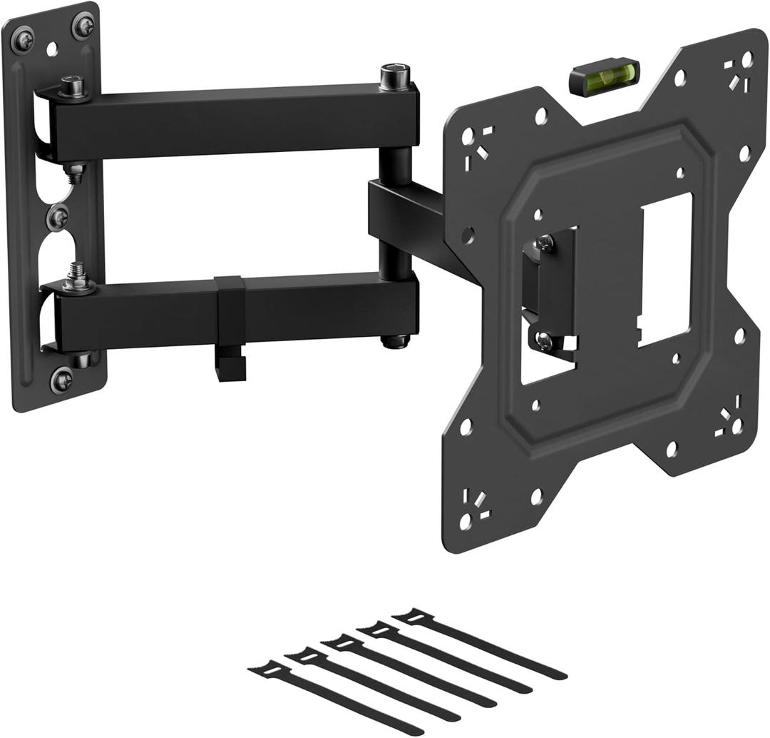D-Line Full Motion TV Wall Mount Bracket for 23-50 Inch TVs, Tilt, Turn and Extend, VESA 100x100mm - 200x200mm, Holds up to 66lbs