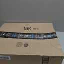 AKCISOT 16 Inch Wall Clock Large Silent Non-Ticking Wall Clocks Battery Operated - Analog Classic Clock Decorative for Living Room, Office, Home, School(Black)