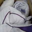 HOMELAB Adjustable Shredded Memory Foam Pillows King Size, Cooling Bed Pillows for Sleeping with Removable Cover, 2 Packs Medium Pillows for Side Stomach & Back Sleepers, 20"x34" (White)