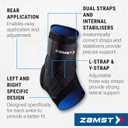 Zamst A1 Black Ankle Brace for Sports - Breathable Sports Ankle Support for Men and Women with Adjustable Three Way Straps for Moderate Lateral Ankle Sprain - Left, Small