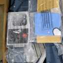 Kids Outdoor Playhouse, Cedar Wooden Kids Playhouse with Play Kitchen, Pet Door, Sink, Stove, Cookware, Windows, Flowerpot Holders, Ringing doorbell, Cottage Play House for Backyard Blue