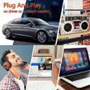 Arsvita Car Audio Bluetooth Wireless Cassette Receiver, Tape Player Bluetooth 5.0 Cassette Aux Adapter, Black