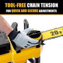 40V(20V*2) 16" Brushless Chainsaw Cordless, Electric Chainsaw Fully Compatible with DeWalt 20V MAX, Auto-Oiling, Tool-Free Tensioning, Safety Chain Brake, Batteries and Charger Not Included