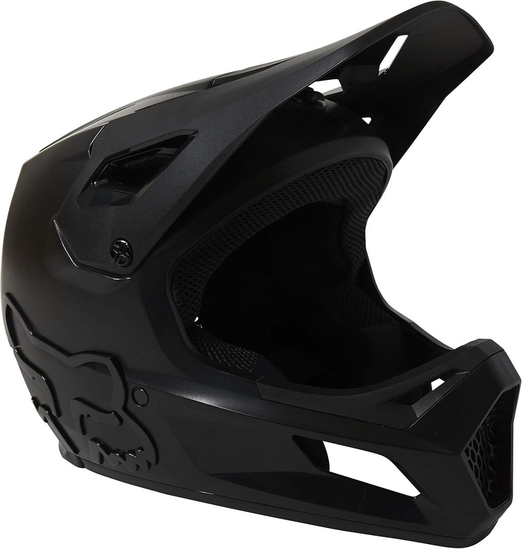 Fox Racing Youth Rampage Mountain Bike Helmet, Black/Black, Small