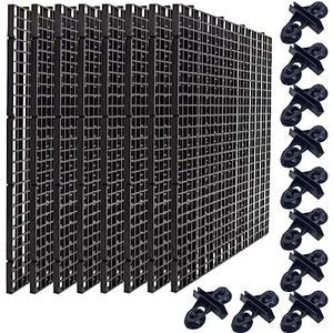 8 Pieces Fish Tank Divider with Sucker Clips 30x30cm/11.8x11.8 Aquarium Filter Bottom Divider Partition Separator