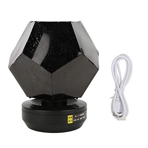 Star Projector Night Light for Girls, 3Color Starry Sky Light Rotation Projection Lamp, USB Powered Yellow Blue White Star Night Projector for House Party Decor Birthday Valentines Gifts