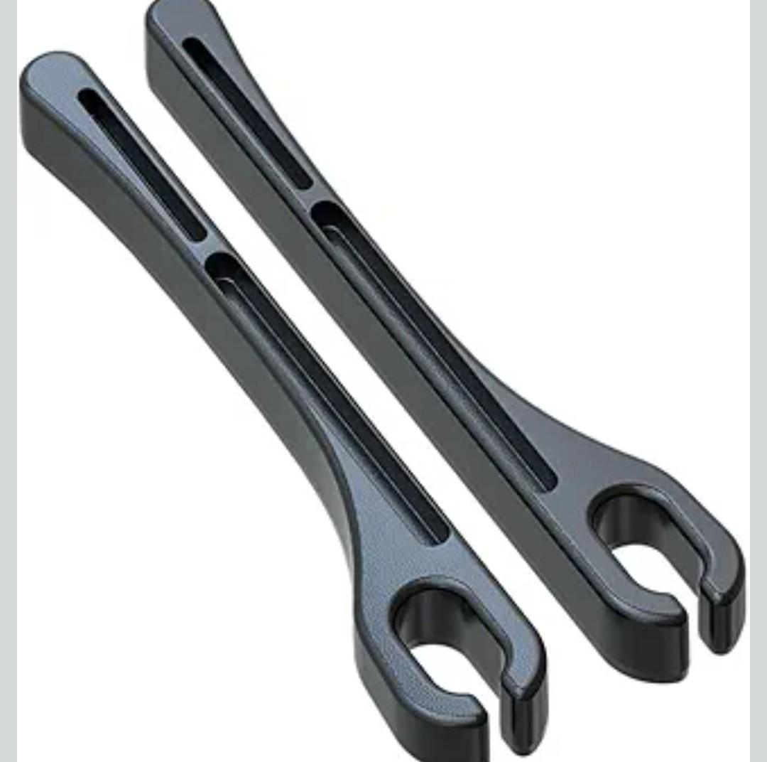 Car Seat Gap PU Filler Set of 2，Stop Things from Dropping，Filler with Organizer & Hook Function,Fill The Gap Between Seat & Console (Black)