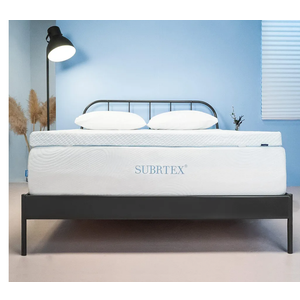 Subrtex 3 Inch Gel-Infused Memory Foam Mattress Topper High Density Cooling Bed Topper Pad Removable Fitted Cover Ventilated Design (California King)