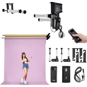 2 Roller Motorized Electric Wall Ceiling Mount Background Support System with Remote