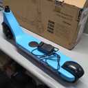 Gyroor H30 Max Electric Scooter for Kids, LED Dispaly, 150W Powerful Motor, Dual Brake System, Adjustable Height and Speed, Best Presents for Kids (H30Max-Blue)