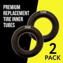 Mission Automotive Inner Tube - 15x6.00-6, TR-13 Valve Stem, 2-Pack - Heavy-Duty Inner Tubes for Lawn Mower Tires - Versatile Fit for Riding Lawn Mowers