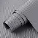 Kitchen Shelf Liner Drawer Liners, Non-Adhesive Refrigerator Liners Waterproof Fridge Mats with Strong Durable Kitchen Cabinets Mat for Drawers, Shelves, Pantry (11.8"W x 236.2"L, Silver Gray)