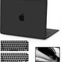B BELK Compatible with MacBook Air 13 inch Case 2022 2021 2020 2019 2018 A2337 M1 A2179 A1932, Matte Plastic Hard Shell + Keyboard Cover+ Screen Protector for MacBook Air 13.3 inch Case, Frost Black