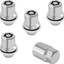 4PCS Wheel Lock Lug Nuts for Toyota, M12x1.5 Anti-Theft Locking Lug Nuts with Wheels Lock Key, 00276-00900 Chrome Wheel Locks for Car Lugs Nut Compatible with Toyota Camry Lexus