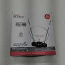 GE Traditional Rabbit Ear HD Digital TV Antenna, Long Range Smart TV Antenna, Extendable 15in Rabbit Ear Dipoles and Circuclar Loop, Supports 4K 1080P HD Smart TV VHF UHF, Compact Design, 33676