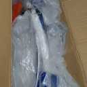 JOIEDOMI 3 Pcs 3D Christmas Collapsible Snowman Yard Light 270 Pre-Lit LED Cool White Lights for Indoor Outdoor Garden Holiday Dcor, Xmas Event Decoration, Christmas Eve Night, Blue Scarf