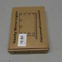 LED Vanity Mirror Lights with 12 Stick On Dimmable Bulbs, 3000K 4500K 6500K & 10 Brightness Levels Adjustable, Plug in USB Cable, Hollywood Style Mirror Lights for Makeup Desk Bathroom Dressing Room