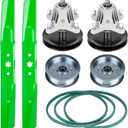 XT1-LT42 Mower Deck Rebuild Kit Replaces Spindle Assembly Fits for MTD 618-06976, 618-06976A, Blade 742-04308, 742-04312, 742-0656, Length 100'' Belt 754-05021, 954-05021