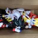 8 Pcs Super Speed Hedgehog Action Figures Set 5.7 Inch Video Game Character Toys for Boys Girls Birthday Cake Toppers Party Supplies Red Warrior Yellow Fox Cartoon Hero Collectible Model Playset Pack, 5.2 inch
