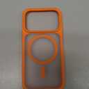 TORRAS Stronger Magnetic & Shockproof for iPhone 17 Pro Max Case, Fit for MagSafe, Military Grade Drop Protection, Camera Control, DIY Button, Slim for iPhone 17 Pro Max Case Translucent Orange