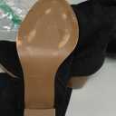 Erocalli Suede Knee-High Boots Fall Boot For Women Chunky Block High Heel Slouch Fashion Boot Round Toe Side Zipper (8.5, 1 Black)