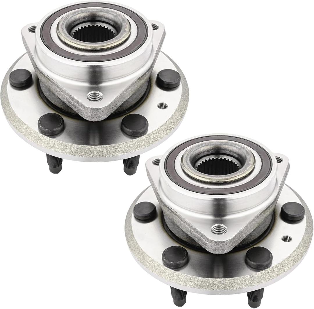 513277 (Pair) Front or Rear Wheel Bearing and Hub for Buick Enclave 2008-2017, for Chevy Traverse 2009-2017, for GMC Acadia 2007-2016, for Saturn Outlook 2007-2010, 6 Lugs w/ABS