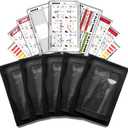 1NMORE 5v5, 7v7 Football Wristbands with Playbook System, Quarterback Wrist Coach for Youth, Flag Football Wrist Bands with Plays Stickers & PVC Cards