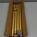 Gold Shower Curtain Rod 34-66 Inches(2.8-5.5ft) Never Rust Adjustable Shower Rod Spring Tension Non Slip No Drilling Shower Rods for Bathroom Garland Window