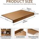 Gashell Wire Shelf Covers, Bamboo Wire Rack Covers for Pantry, Closet (4pcs, 30" W x 16" D)