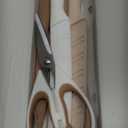 Astercook Knife Set, 13 Pieces Kitchen Knives Set with Healthy Anti-Rust Coating, Dishwasher Safe, Stainless Steel Chef Knife Sets with 6 Blade Guards, Perfect Holiday Gifts for Kitchen (Large, Cream)