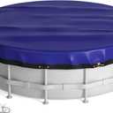 Evoio 10ft Winter Round Pool Cover for Above Ground Pools 10 ft by 30 Circle Pools Covers for Inflatable Hard Metal Frame Swimming Pool or Hot Tub, 10 Feet Heavy Duty Blanket Cover (10 Foot)