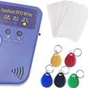 Handheld 125khz Copier RFID Smart 125khz Card Duplicator Used for T5577 or EM4305+5pcs T5577 Keychains +5 T5577 Cards