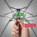 GAOYAING Compact Travel Umbrella with Case Sun&Rain Lightweight Small and Compact Suit for Pocket, Size 3