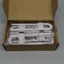 Jetec 10 Pieces Cabinet Locks for Babies, U-Shaped Proofing Drawers Safety Child Locks Adjustable, Easy to Use Childproof Latch for Knob Handle on Kitchen Door Storage Cupboard Closet (White)