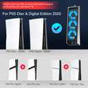 JUSPRO Cooling Fan for PS5 Accessories, Upgraded Quiet Cooler Fan with LED Light for PlayStation 5 Console/PlayStation 5 Digital Edition & Ultra HD Game Console