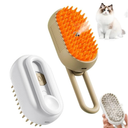 Generic Pet Grooming Steam Brush for Dogs and Cats, Rechargeable, Soft and Comfortable, Suitable for Long/Short Hair