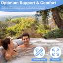 Earthtec 76558 74610 Replacement for Hot Spring Spa Pillow Hot Tub Headrests Fit for Limelight Spas, Pulse/Pulse DL/Bolt (2012-2017), Glow/Flair (2008-2017), Gleam (2013-2017) (3 Pcs)