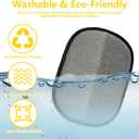 2Pcs Pet Hair Remover Gloves Brush for Dogs & Cats,Electrostatic Reusable Pet Hair Remover Tool for Furniture, Clothing, Carpet and Car Seat, Effective Animal Fur Removal Tool (red)