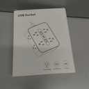 Surge Protector Power Strip - 8 Outlets with 3 USB Charging Ports,Multi Plug Outlet Extender, 5Ft Braided Extension Cord, Wall Mount Desk USB Charging Station for Home Office (Black)