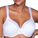 Vanity Fair Women's Plus Size Illumination Full Figure Zoned-in Support Bra, Lightly Lined Cups up to DD, Underwire-White, 38DD