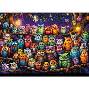 Owl Family Puzzles for Adults 1000 Pieces, Jigsaw Puzzles for Adults 1000 Piece, Challenging Game Toys, Impossible Puzzle, Family Decoration Puzzle Owl Family Puzzles for Adults 1000 Pieces, Jigsaw Puzzles for Adults 1000 Piece, Challenging Game Toys, Impossible Puzzle, Family Decoration Puzzle