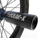 Volo Polar-X Bike Pegs BMX Accessories 3/8 Inch 1 Pair Solid Axles Rear Front Foot Resting Street Stunt Aluminum Alloy Non-Slip Light Weight Bicycle Kids Cycling Scooter (Black)