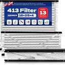 2-Pack 413 Replacement Air Filter Compatible with Aprilaire, MERV 13 Air Purifiers for Whole House Models 1410, 1610, 2410, 2416, 3410, 4400, Size 16x25x4(16.7x27.8x4) Furnace Filter