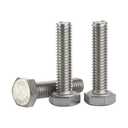 M6 x 40mm Hex Head Screw Bolts, Fully Threaded, Stainless Steel 18-8, Plain Finish, Quantity 20
