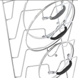 W Home Wall/Door Mounted Pot Lids Rack