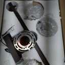 3-Light Bathroom Light Fixtures, 19" Modern Vanity Lights Over Mirror with Clear Glass Shades, Brown Light Fixture, Classic Wall Light Fixture for Mirror Living Room Cabinet Bedroom Porch