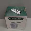 FOCUSLINE 7 Inch Clear Plastic Plates, 100 Count Disposable Heavy Duty Salad Dessert Plates, Premium Hard Plastic for Weddings, Parties & Events