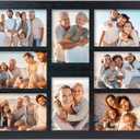 5x7 Picture Frame Collage for Wall Decor-Large Size 8 Openings Black Picture Frame Wall Decor Multiple Photo Collage Frames for Wall Mounting Vertically or Horizontally- Home and Family Display